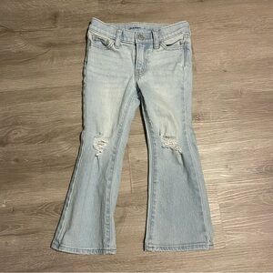 Old Navy High-Rise Flare Girls Size 5 Adjustable Waist - Mandy - Blue Jeans